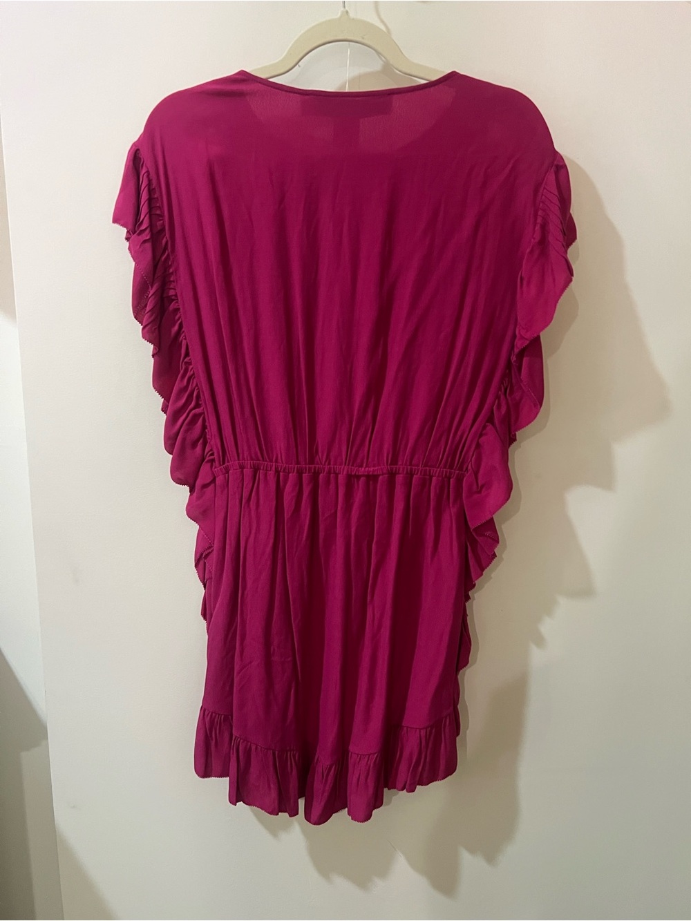 IRO Fuchsia Ruffle Mini Dress - Picture 4 of 6